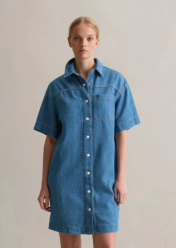 Платье-рубашка джинсовое Marc o'Polo - фото 3