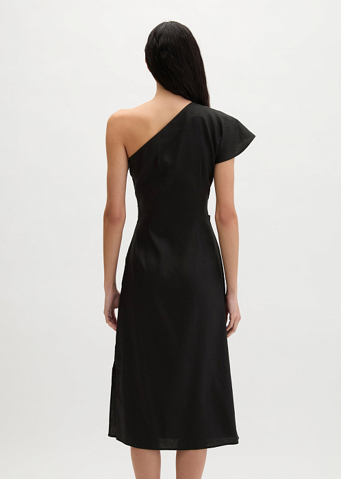 Платье из вискозы и льна