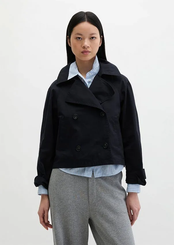 Тренч укороченный из хлопкового твила Marc o'Polo - фото 1