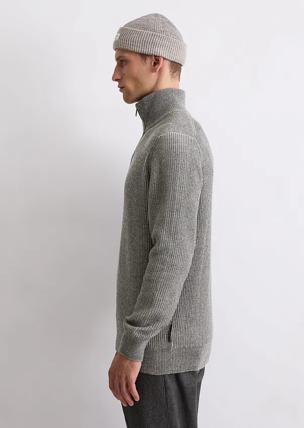 Джемпер из смеси хлопка и натуральной шерсти с воротником-стойкой Marc o'Polo - фото 5