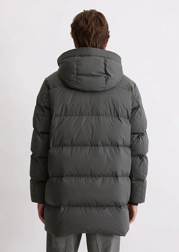 Стеганый пуховик с фиксированным капюшоном Marc o'Polo - фото 2