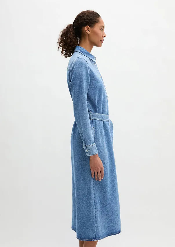 Платье джинсовое из смеси лиоцелла и хлопка