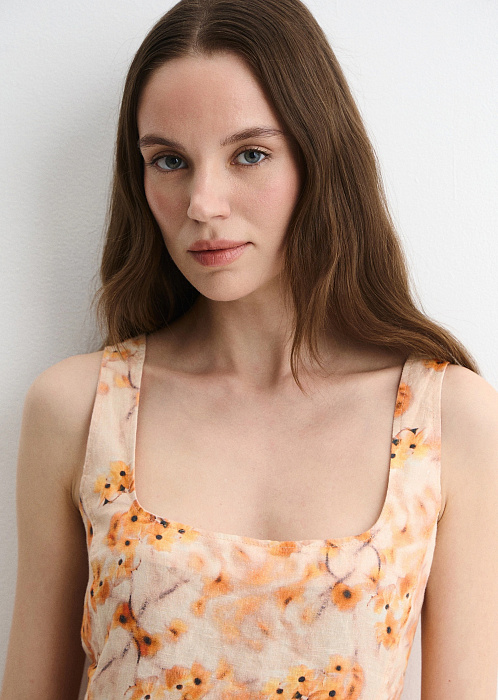 Платье изо льна