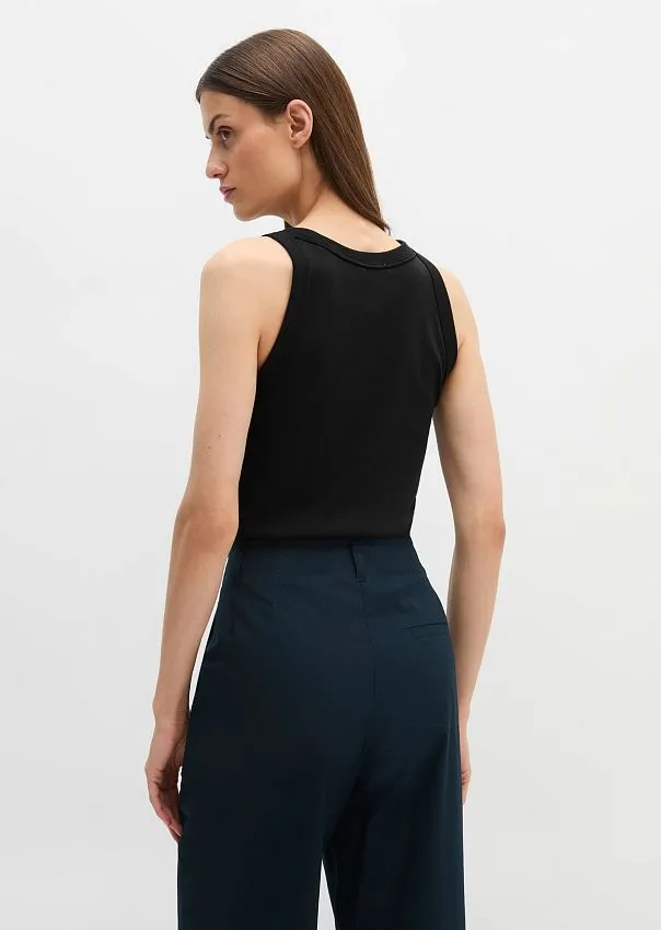 Топ в рубчик из органического хлопка Marc o'Polo - фото 2