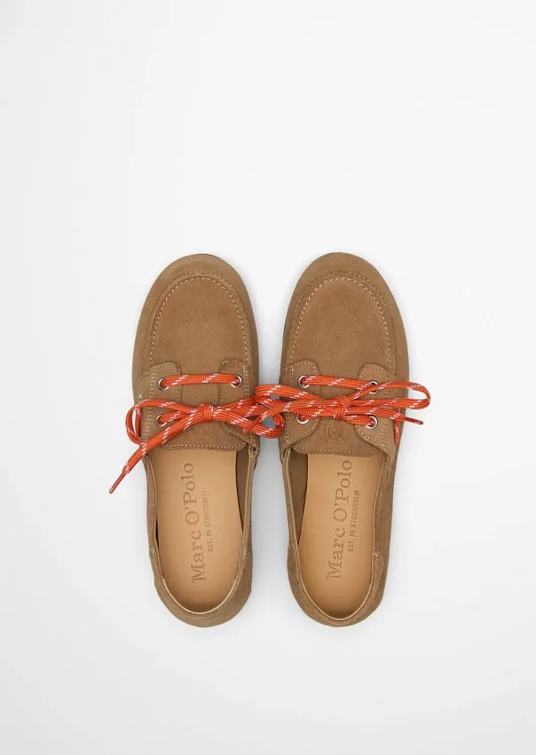 Топсайдеры из натуральной замши