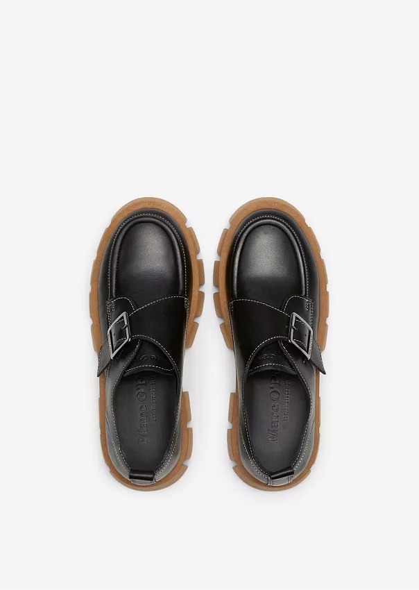 Массивные лоферы с регулируемой металлической пряжкой Marc o'Polo - фото 4