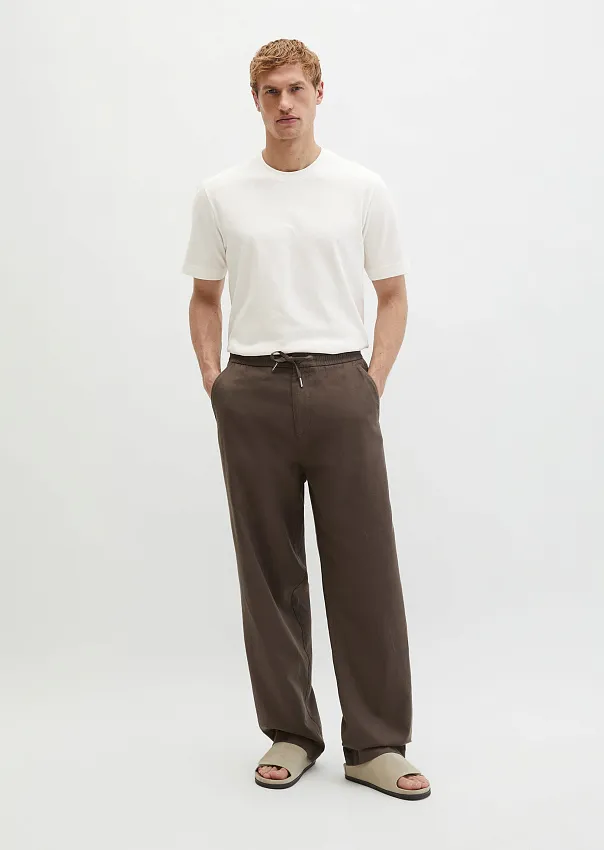 Футболка из хлопка и льна
