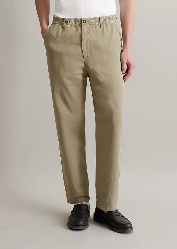 Брюки из органического хлопка и льна Marc o'Polo - фото 3