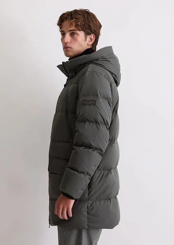 Стеганый пуховик с фиксированным капюшоном Marc o'Polo - фото 5