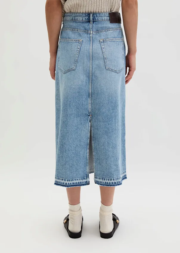 Юбка-макси из денима