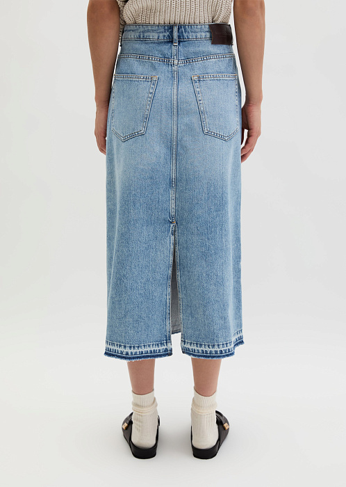 Юбка-макси из денима