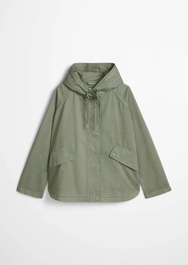 Куртка-кейп из хлопкового твила