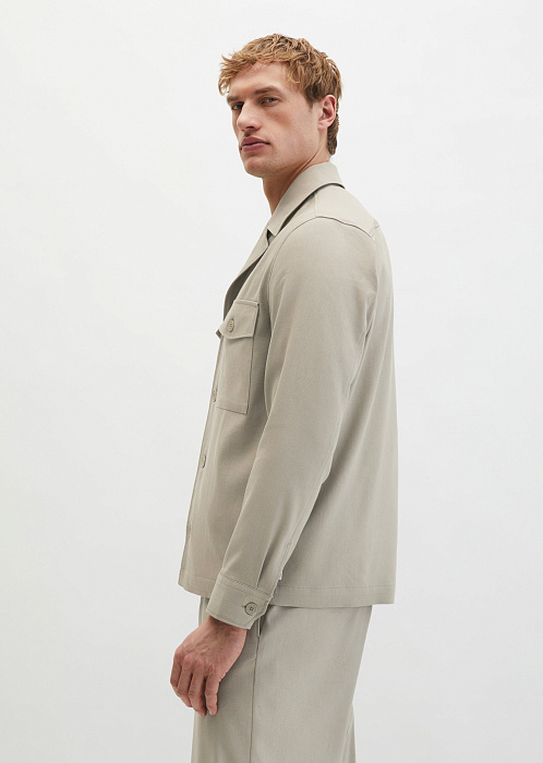 Рубашка верхняя из смесового льна
