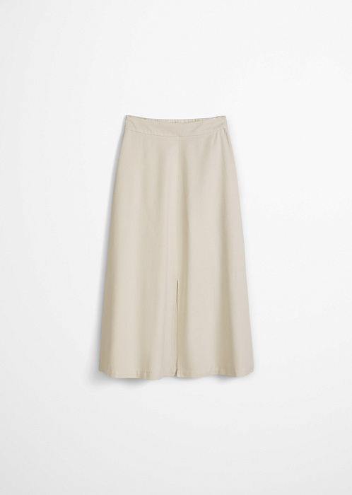 Юбка-миди из хлопка, лиоцелла и льна
