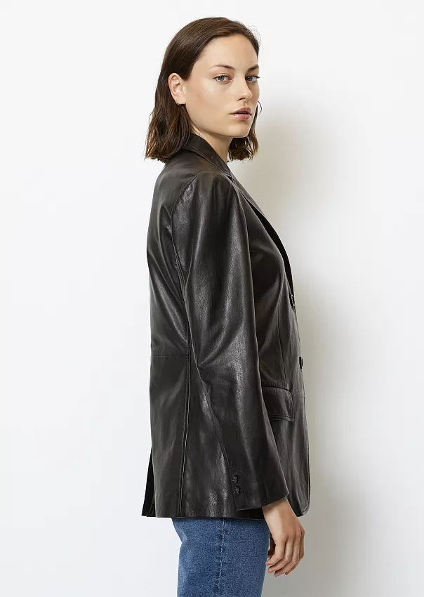 Блейзер из ягнячьей кожи наппа Marc o'Polo - фото 5