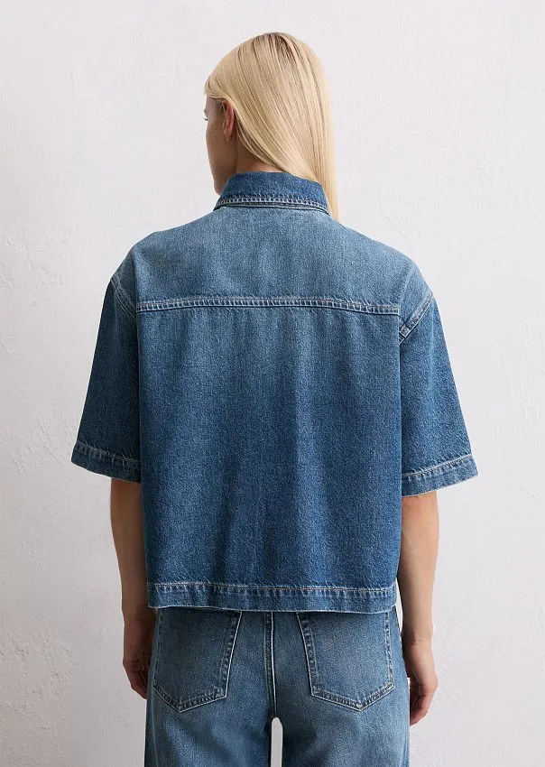 Рубашка джинсовая из лиоцелла и органического хлопка Marc o'Polo - фото 2