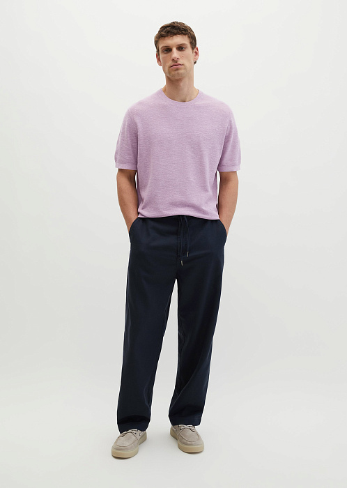 Джемпер из хлопка и льна