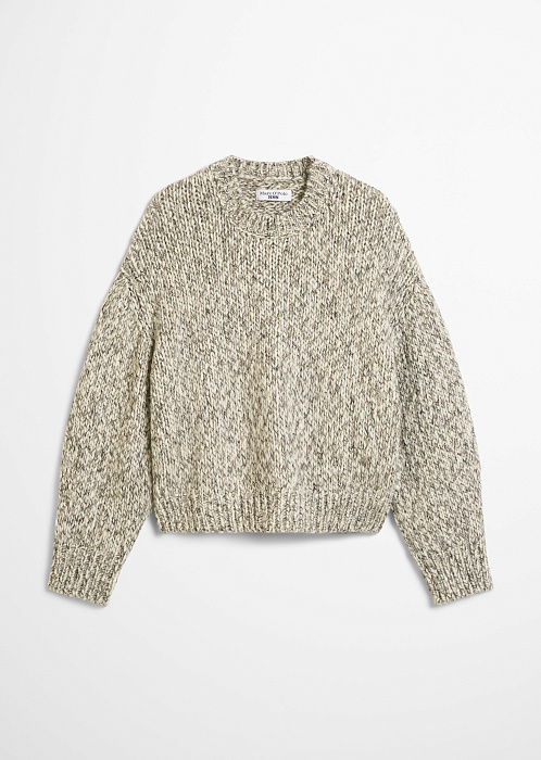 Свитер крупной вязки с добавлением шерсти альпаки