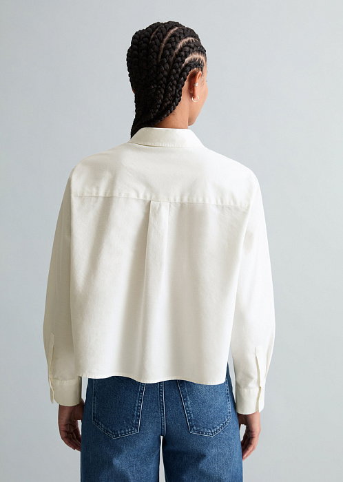 Рубашка укороченная из органического хлопка