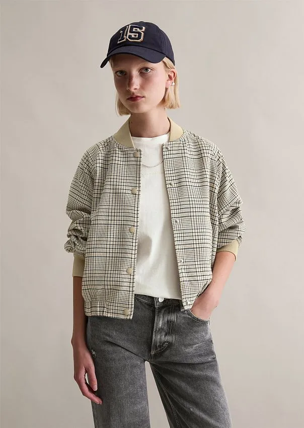 Бомбер в клетку из переработанного полиэстера
 Marc o'Polo - фото 1