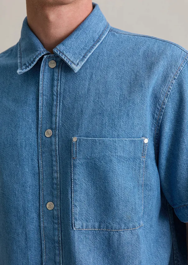 Джинсовая рубашка Marc o'Polo - фото 4