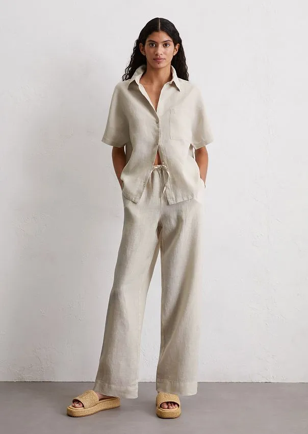 Рубашка из чистого льна Marc o'Polo - фото 3