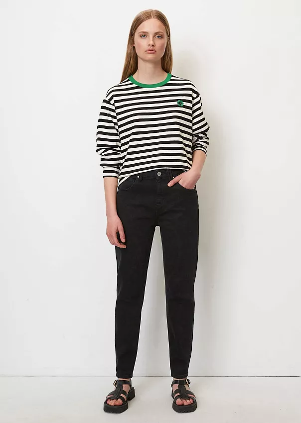 Лонгслив в полоску из текстурированного джерси Marc o'Polo - фото 3