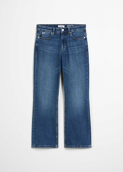 Джинсы клеш из смесового хлопка