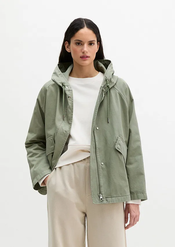 Куртка-кейп из хлопкового твила