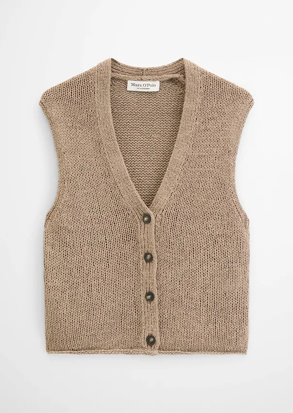 Жилет из смесового хлопка
