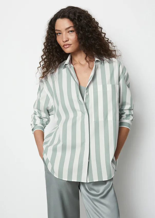 Рубашка из эластичного поплина