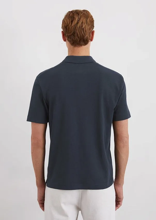 Поло из органического хлопка и льна Marc o'Polo - фото 2