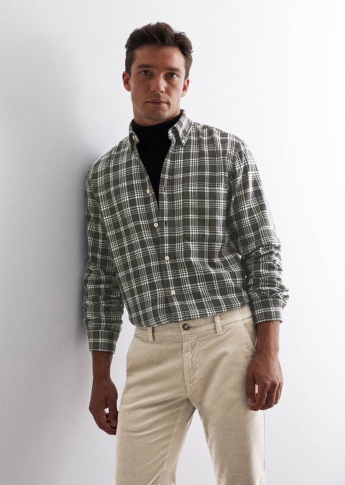 Фланелевая рубашка из органического хлопка