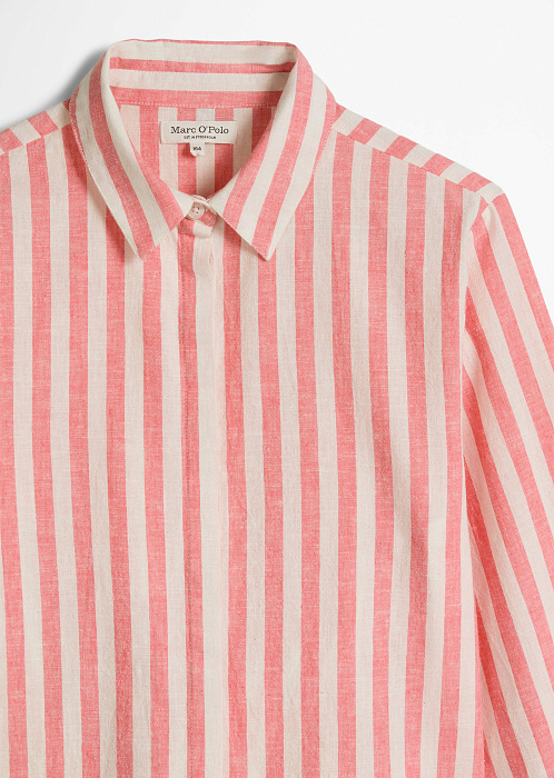 Блузка изо льна и хлопка