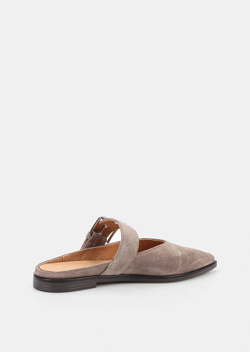 Мюли из натуральной замши