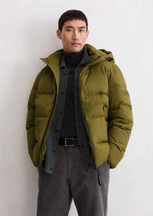 Стеганый пуховик со съемным капюшоном Marc o'Polo - фото 1