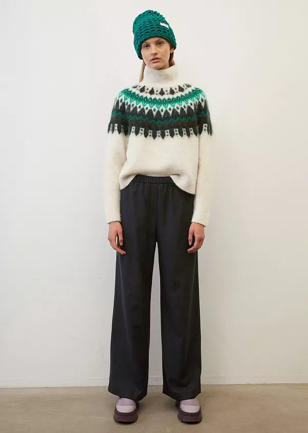 Джемпер из смеси шерсти new wool, мохера и альпаки с узором fair isle Marc o'Polo - фото 3