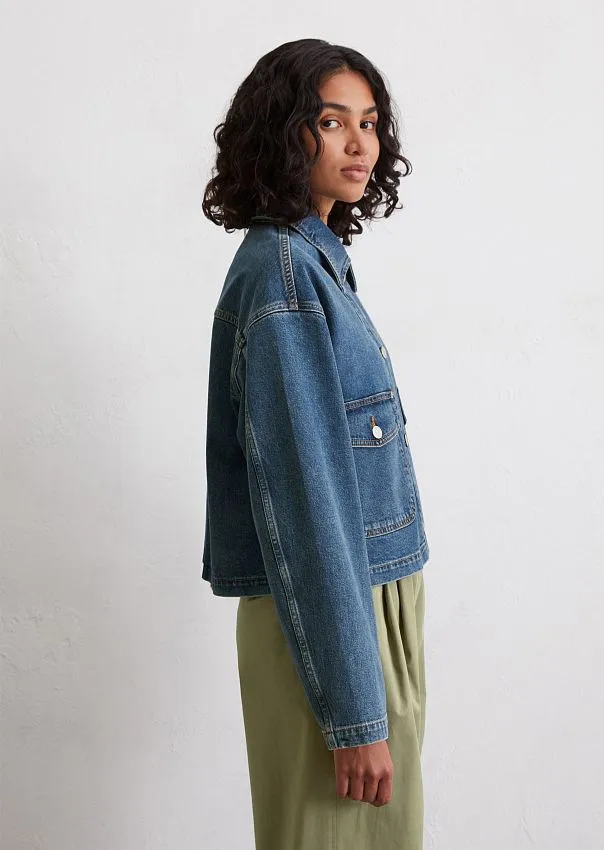 Джинсовая куртка из органического хлопка и вискозы Marc o'Polo - фото 5