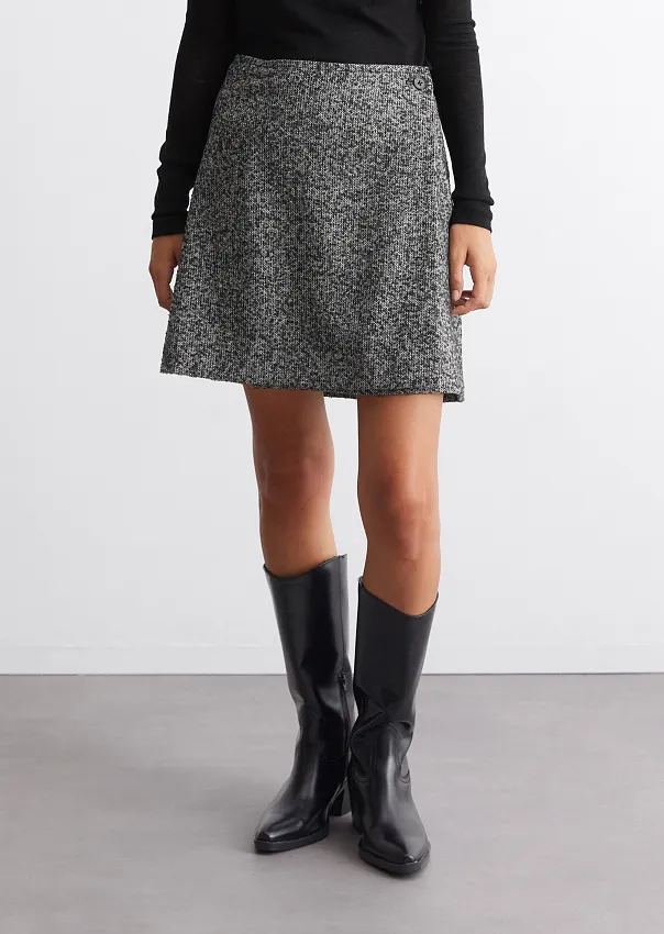 Твидовая мини-юбка