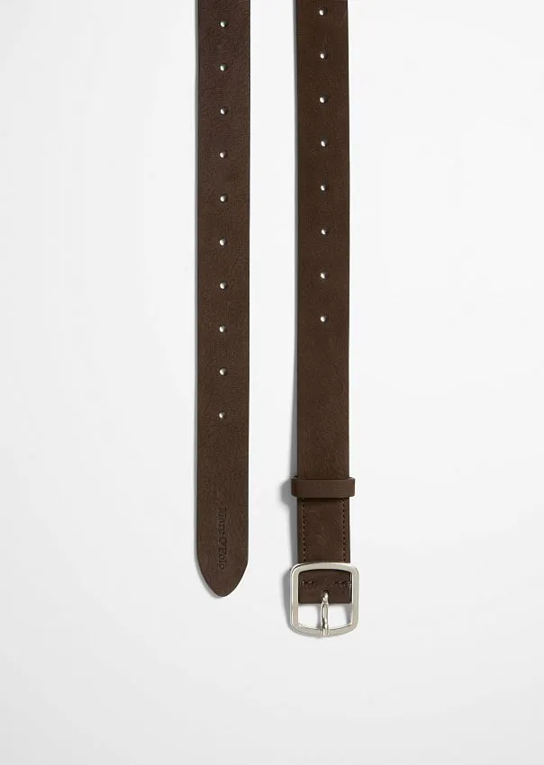 Кожаный ремень из нубука Marc o'Polo - фото 2