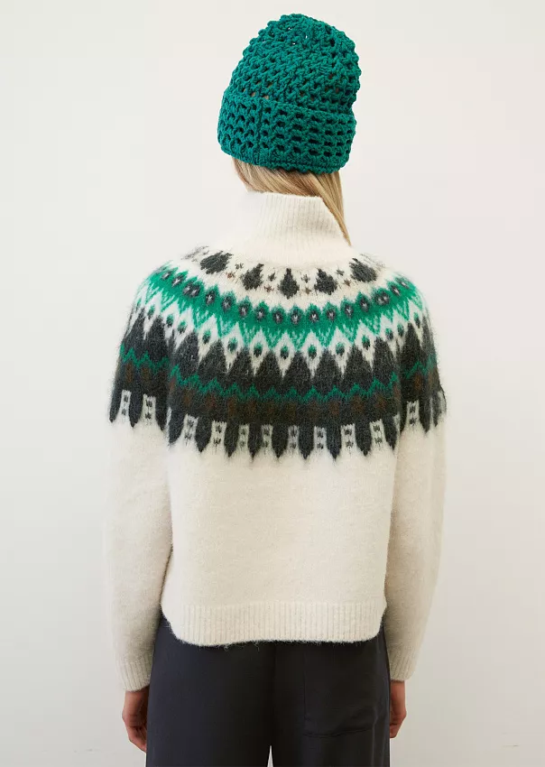 Джемпер из смеси шерсти new wool, мохера и альпаки с узором fair isle Marc o'Polo - фото 2