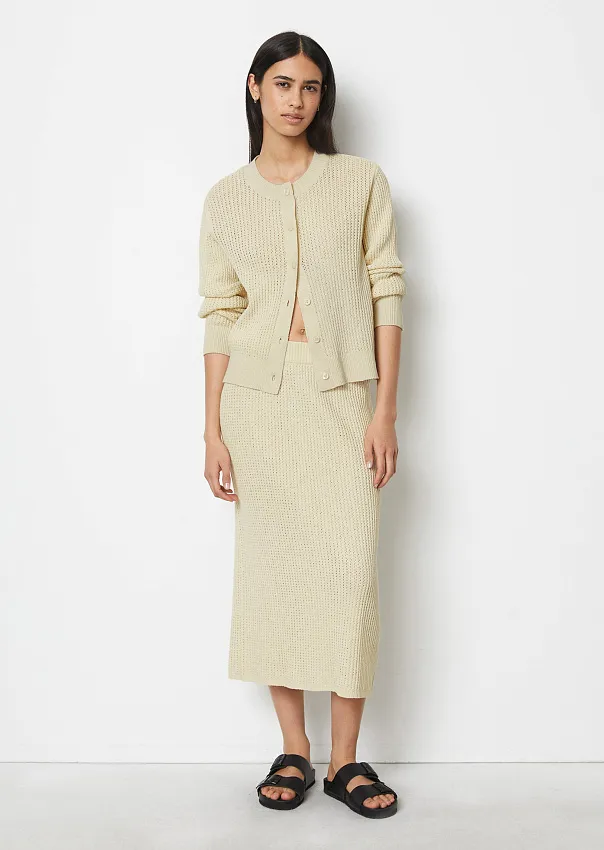 Кардиган из смесового хлопка