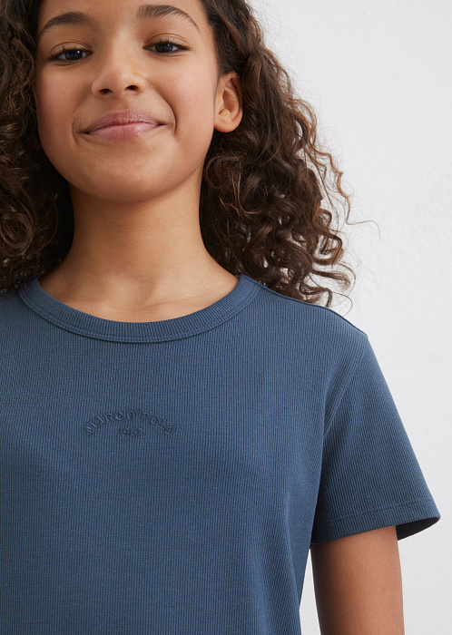 Платье трикотажное из смесового хлопка