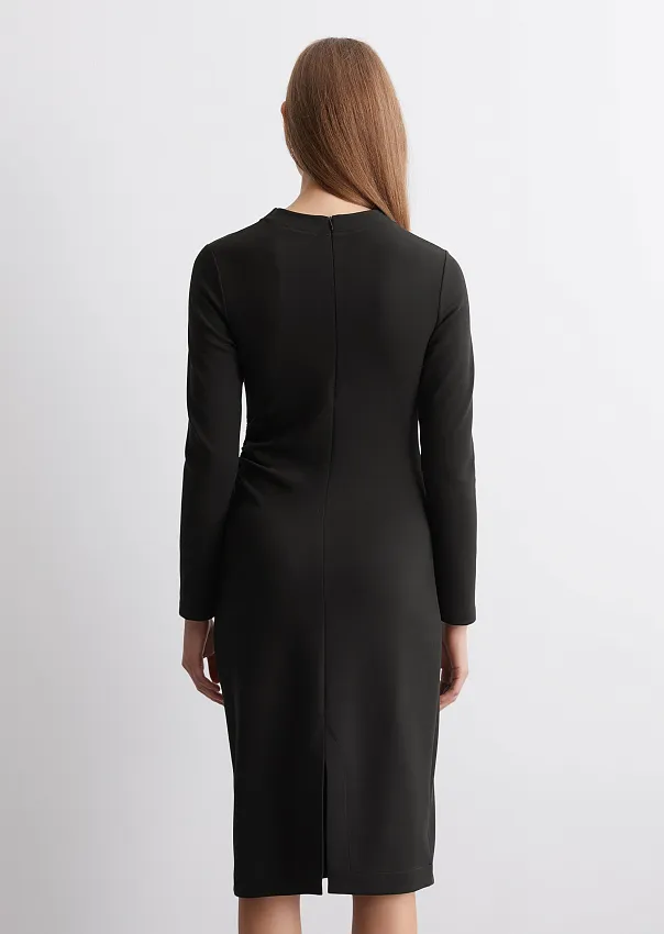 Трикотажное платье из смесового хлопка