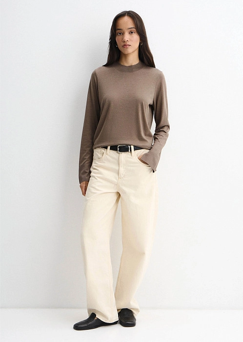 Лонгслив из смеси лиоцелла TENCEL™ и хлопка