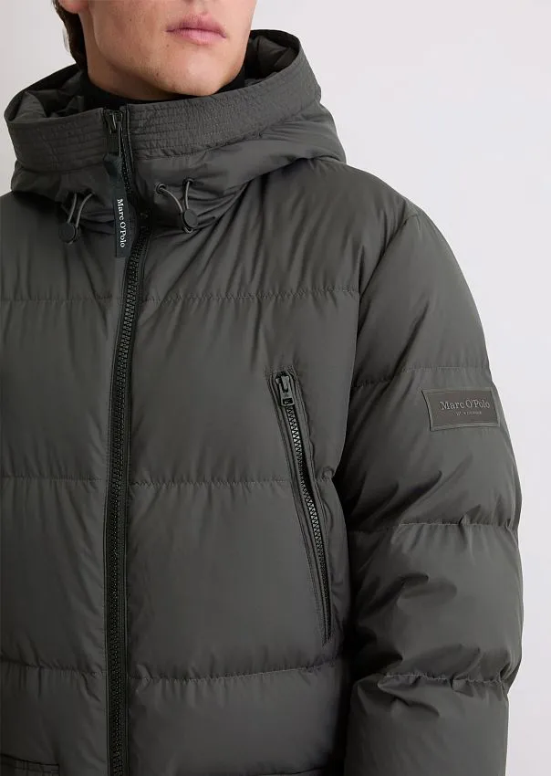 Стеганый пуховик с фиксированным капюшоном Marc o'Polo - фото 4