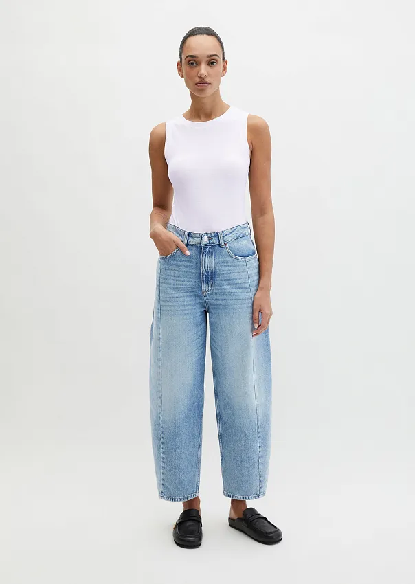 Джинсы широкие из органического хлопка