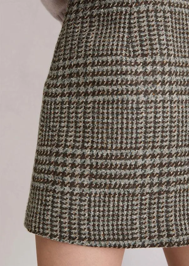 Юбка в клетку из смесовой шерсти Marc o'Polo - фото 2