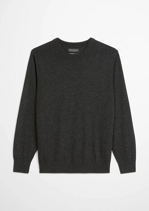 Джемпер с круглым вырезом из смеси хлопка и шерсти Marc o'Polo - фото 6