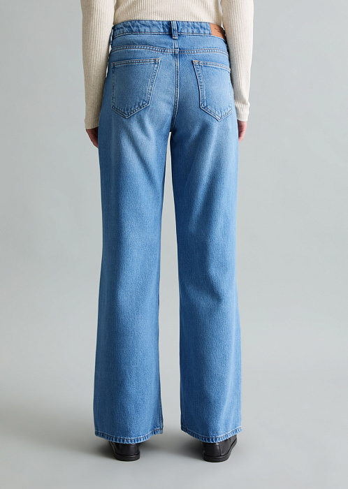 Джинсы клеш из лиоцелла и хлопка